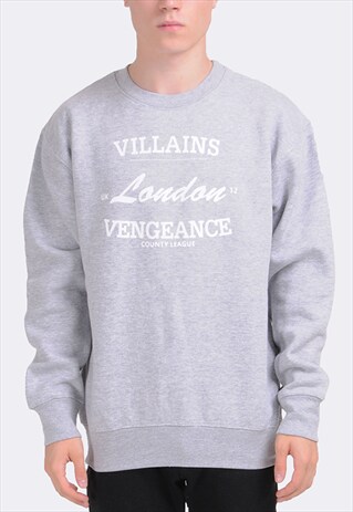GREY LONDON LEAGUE (WHITE) SWEATSHIRT