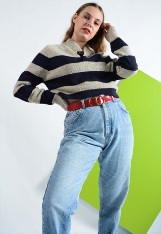 VINTAGE REWORK KNITTED CROP TOP