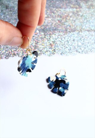TROPICAL PALM FROND EARRINGS