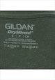 DARK GREEN GILDAN PRINTED T-SHIRT - S