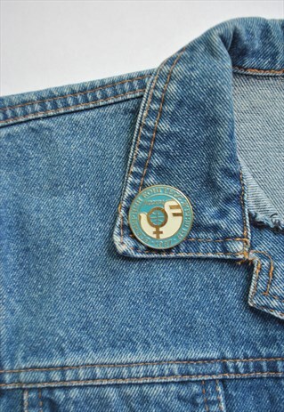 80S CONGRESS OF WOMEN FEMINIST VINTAGE PIN