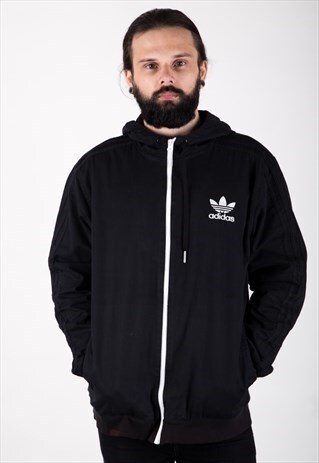 VINTAGE 90S ADIDAS HOODED TRACK JACKET