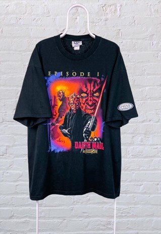 VINTAGE RARE STAR WARS DARTH MAUL T-SHIRT PHANTOM MENACE XXL