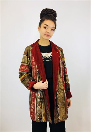 VINTAGE 80S PATTERN COAT