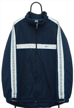 Vintage Nike Logo Navy Coat Mens