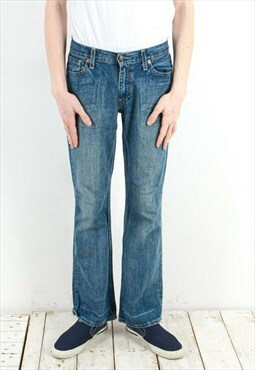 Vintage Men's 529 03 W30 L32 Bootcut Jeans Denim Pants Zip
