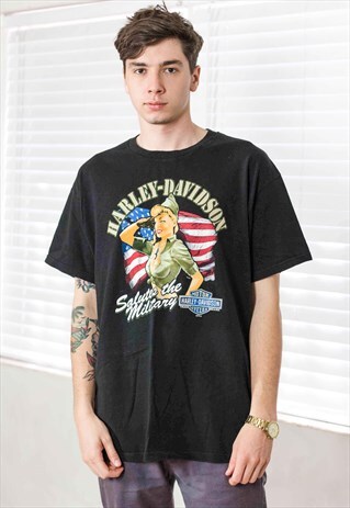 VINTAGE HARLEY DAVIDSON T-SHIRT LOGO 90S X 8.4