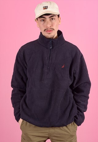 VINTAGE NAUTICA 1/4 ZIP FLEECE