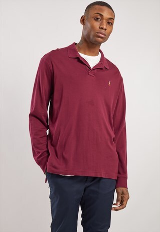 VINTAGE RALPH LAUREN LONG SLEEVE POLO TOP