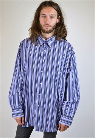 VINTAGE 90'S TOMMY HILFIGER STRIPED SHIRT