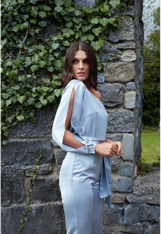 DIAMOND SEA ONE SLEEVE FULL LENGTH JUMPSUIT