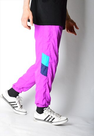 VINTAGE 90S PURPLE SHELL SPORTS PANTS