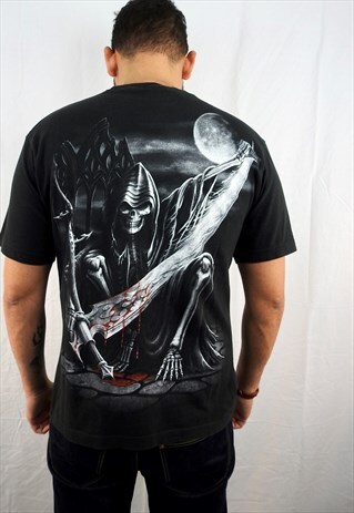 VINTAGE BLACK METAL COTTON TEE