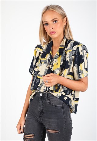 VINTAGE UNBRANDED PATTERN SHIRT S357