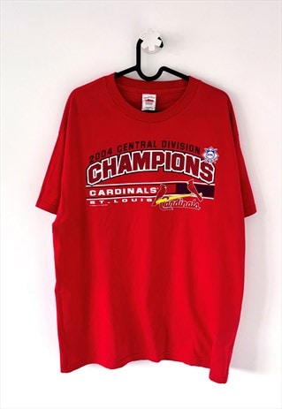 Vintage St Louis cardinals red MLB T-shirt large 2004