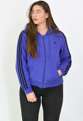 VINTAGE ADIDAS ZIP-UP HOODED SWEATSHIRT /BVBSW4294