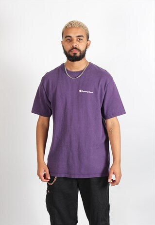 VINTAGE CHAMPION T-SHIRT PURPLE
