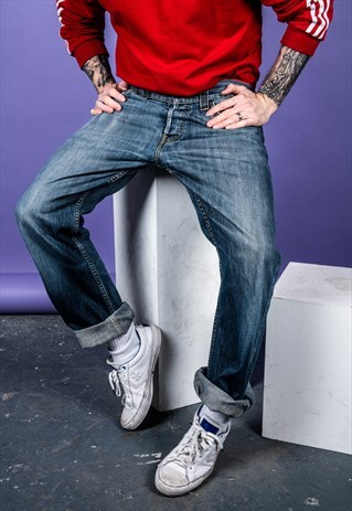 VINTAGE LEVI'S 512 JEANS IN BLUE DENIM