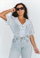 VINTAGE 90S PATTERNED FLORAL SUMMER SHIRT