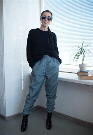 VINTAGE 80'S GREY SPORTS JOGGERS