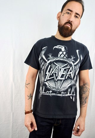 VINTAGE SLAYER MERSCH BLACK TEE
