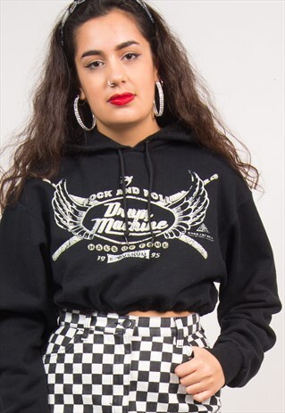 CHAMPION CROPPED HOODIE SWEATSHIRT