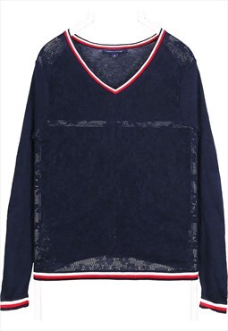 Tommy Hilfiger 90's Knitted V Neck Jumper / Sweater Medium N