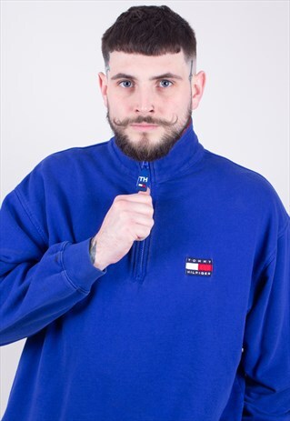 VINTAGE TOMMY HILFIGER 1/4 ZIP SWEATER
