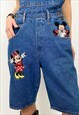 VINTAGE 90S MICKEY MOUSE AND MINNIE DENIM DUNGAREE