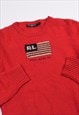 VINTAGE RALPH LAUREN POLO JEANS CO. KNIT JUMPER IN RED