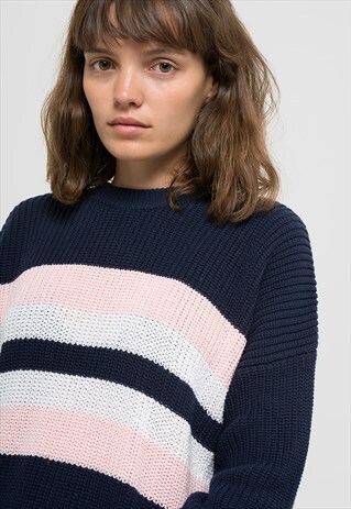 KAOTIKO "SAN FRANCISCO" JUMPER NAVY BLUE/PINK/WHITE