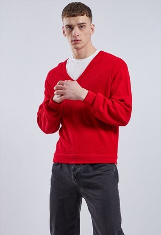 VINTAGE LACOSTE V-NECK JUMPER