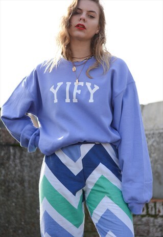 OVERSIZED SWEATSHIRT WITH SPELL OUT LOGO.