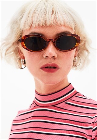 BLONDIE -CLASSIC OVAL TORTOISESHELL SUNGLASSES