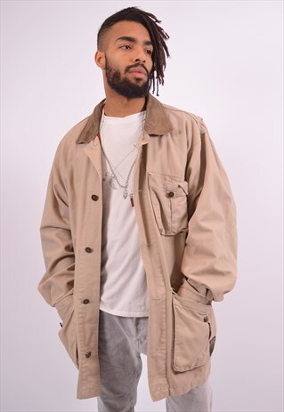 TIMBERLAND MENS VINTAGE JACKET XL KHAKI 90S