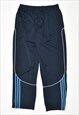 VINTAGE ADIDAS TRACKSUIT TROUSERS NAVY BLUE