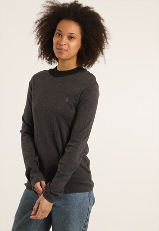 VINTAGE POLO RALPH LAUREN EMBROIDERED LOGO SWEATSHIRT
