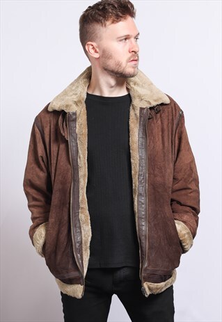 VINTAGE SUEDE AVIATOR JACKET