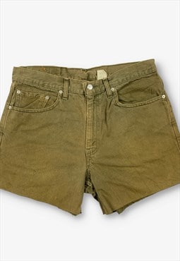 Vintage Levi's 550 Cut Off Denim Shorts Brown W34 BV20393