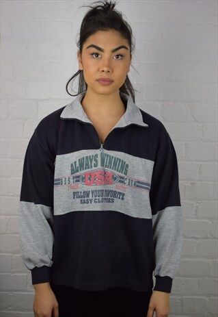 VINTAGE 90'S 1/4 ZIP SWEATSHIRT