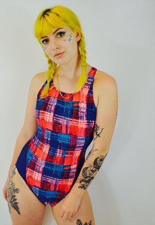 VINTAGE 80S SWIMSUIT FESTIVAL BOHO BODYSUIT
