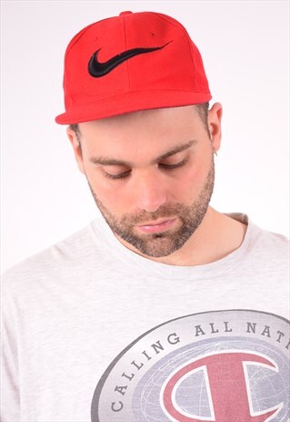 NIKE MENS VINTAGE CAP ONE SIZE RED 90S