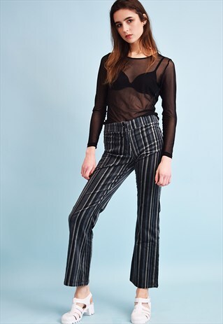 90'S STRIPED NEW DEADSTOCK REGULAR WAIST CORDUROY TROUSERS