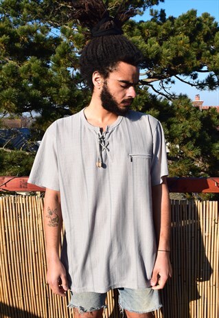 HIPPIE LIGHTWEIGHT SHIRT // VINTAGE // OVERSIZE STYLE