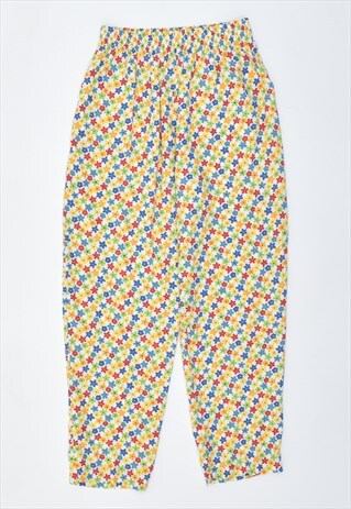 VINTAGE 90'S TROUSERS FLORAL MULTI