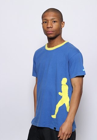 VINTAGE NIKE LOGO T-SHIRT BLUE