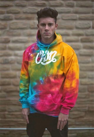 TIE DYE HOODIE - PAINT WOR CASCADE