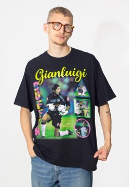Gianluigi Buffon Football Unisex T-Shirt in Black
