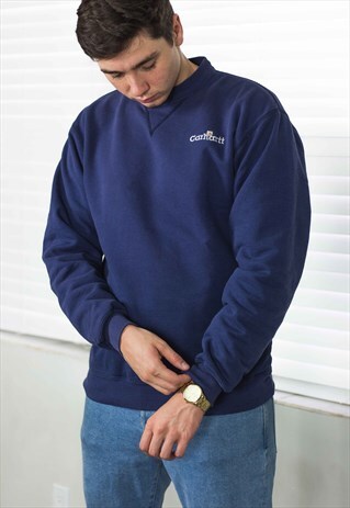 VINTAGE CARHARTT SWEATSHIRT JUMPER LOGO 90S X 29.2