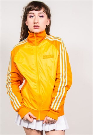 ADIDAS VINTAGE 90'S ORANGE TRACKSUIT TOP JACKET